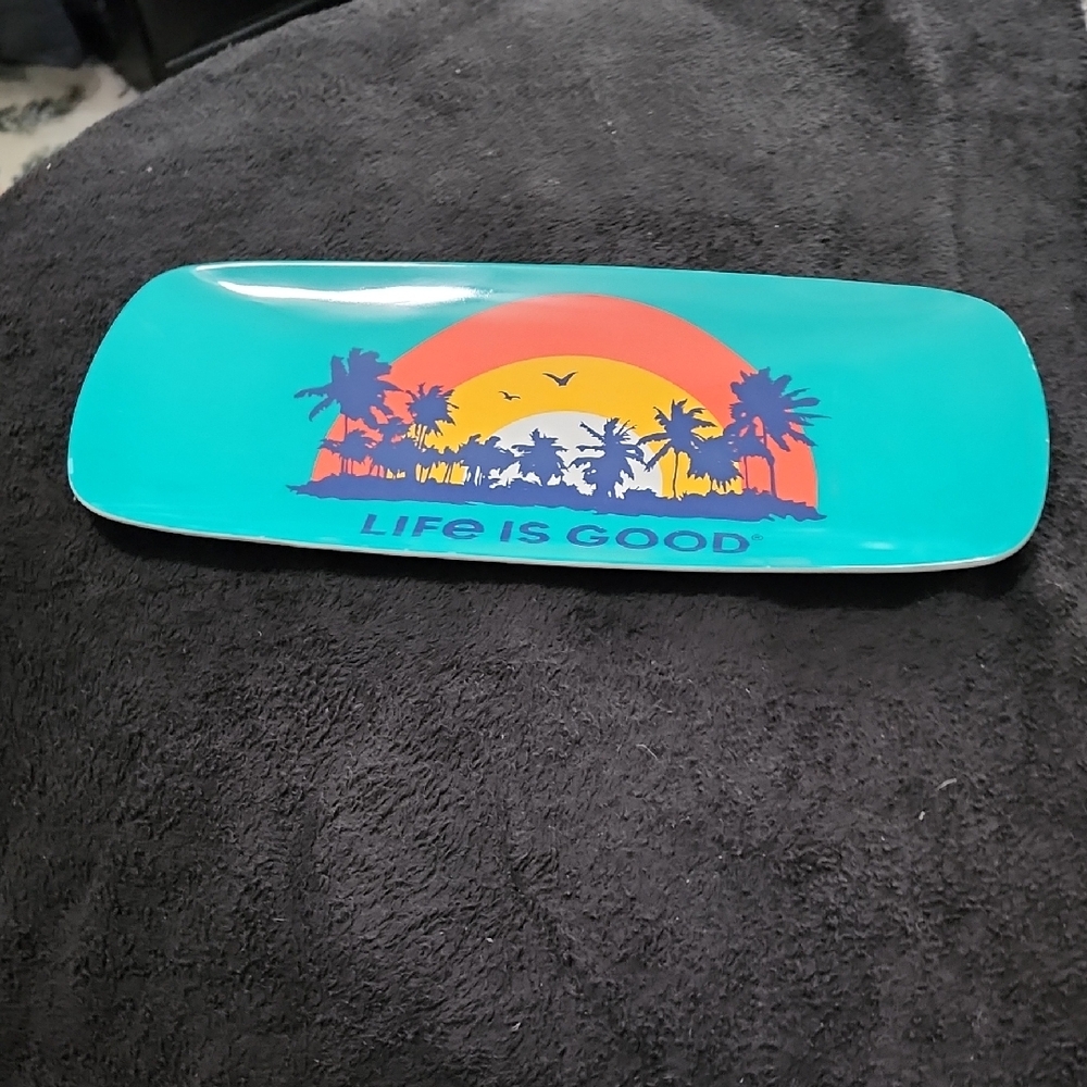 Life Is Good Embossed Logo Tray